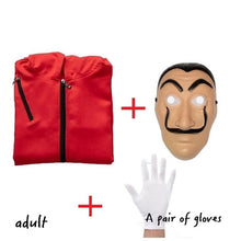 Load image into Gallery viewer, Money Heist Salvador Dali Movie The House of Paper La Casa De Papel child kids adult Cosplay Party Halloween Costume &amp; Face Mask